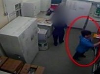 CCTV of nurse Victorino Chua accessing the medicine cabinet at Stepping Hill hospital