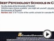 Best Psychology Schools in Canada - Part 1