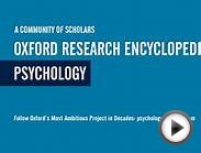 Psychology: Oxford Research Encyclopedias
