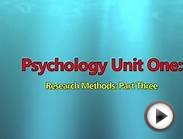 Research Methods AS: Part 3 | Psychology
