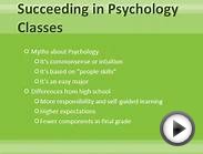 Succeeding in Psychology Classes